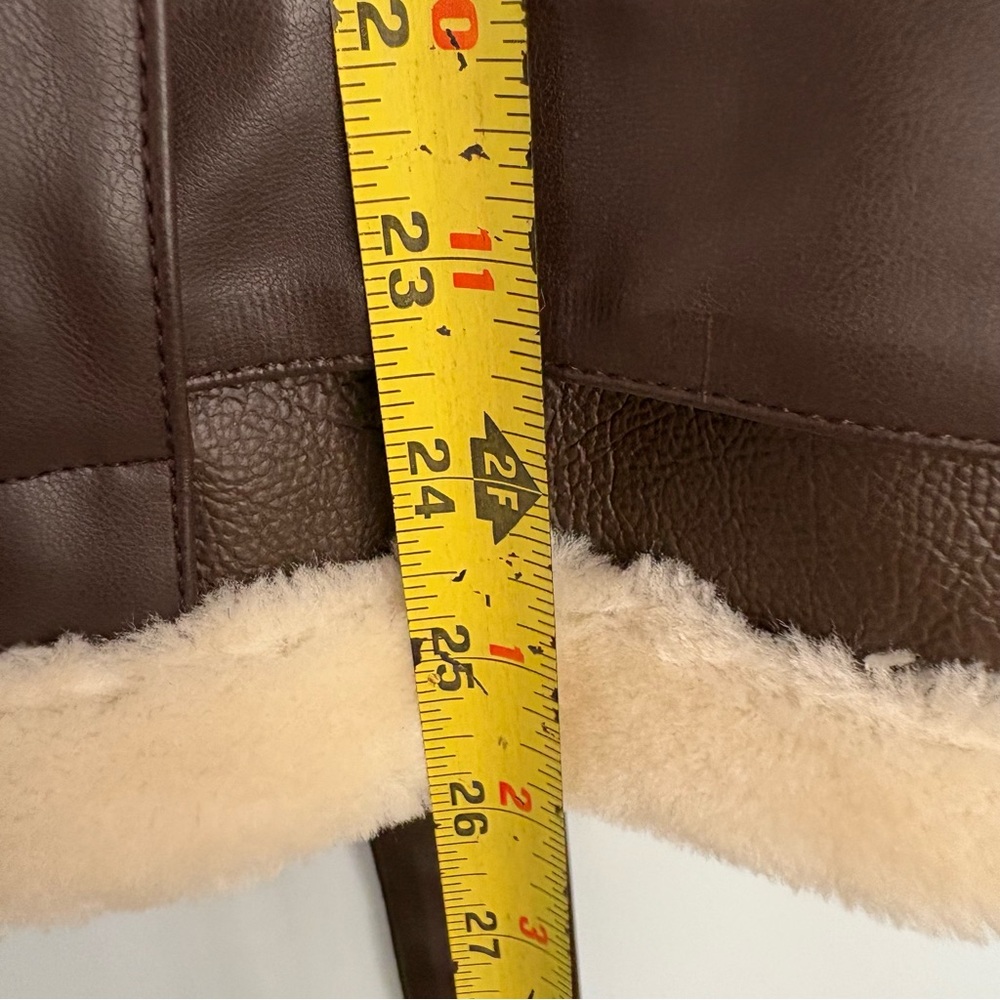 Rebecca Minkoff Brown Bomber Jacket with Cream Accents - Picture 9 of 15